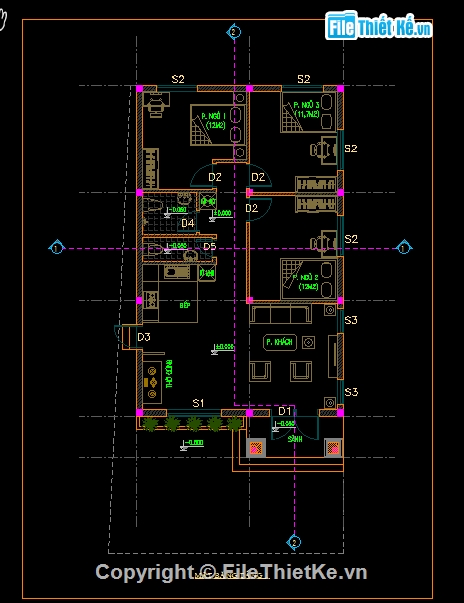 file cad nhà 1 tầng 7.5x12m,Nhà 1 tầng su 7.5x12m,nhà 1 tầng 7.5x12m,Su nhà 1 tầng 7.5x12m,Bản vẽ nhà ở 1 tầng 7.5x12m